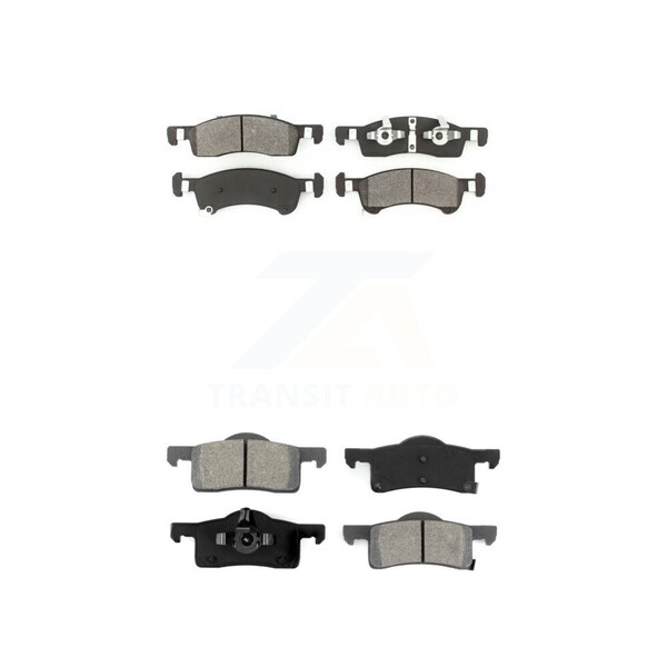 Dash 4 Brake Premium Semi-Metallic Brake Pads For Ford F-450 & F-550 Super Duty (Front Or Rear)